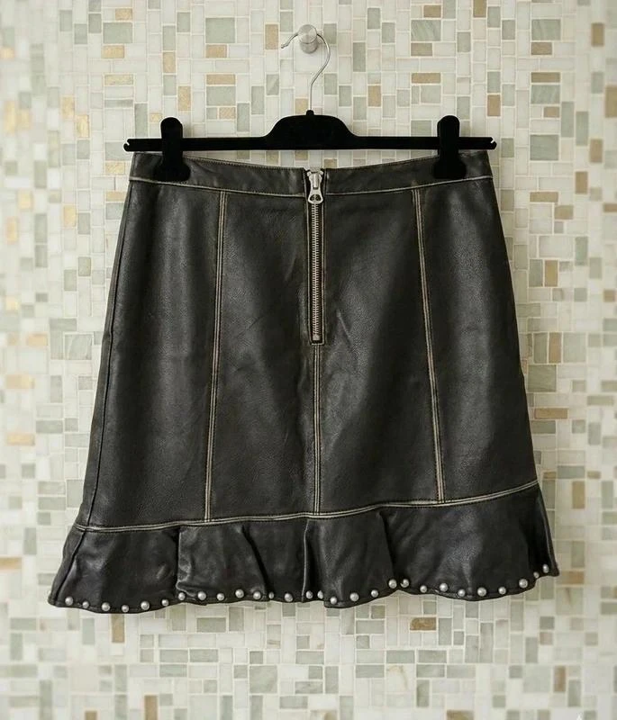 Zara: Falda asimétrica de tachas talla S – photo 4